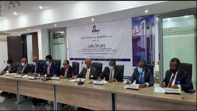 Abbey Mortgage Bank Plc Signs ₦3.692bn Rights Issue