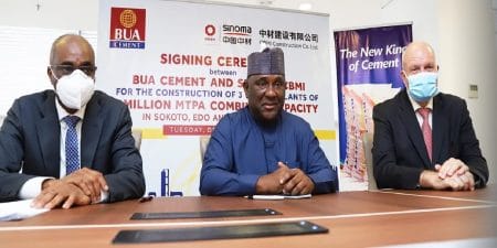 BUA to Construct 3 Cement Plans of 9mmtpa in Sokoto, Edo, Adamawa