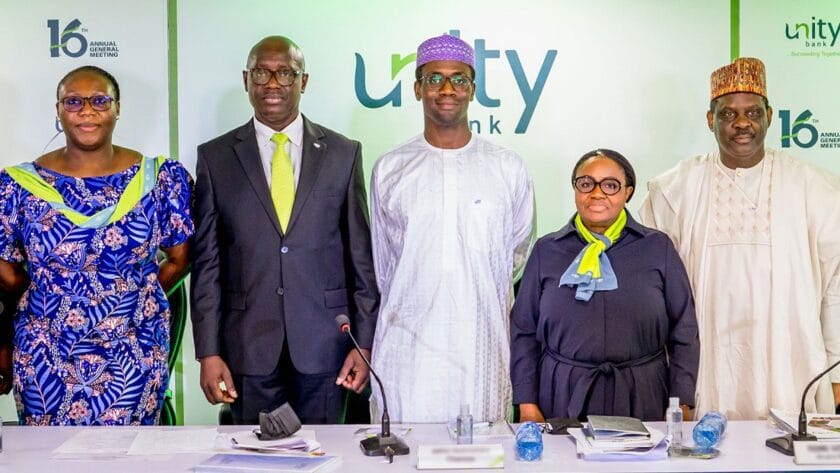 Unity Bank Grows Profit by 23% in First Half