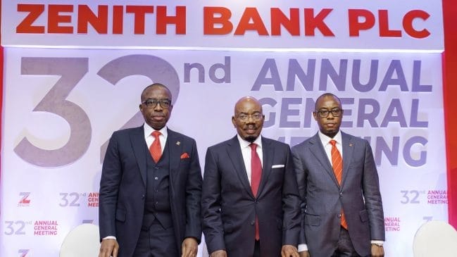 Zenith Bank Pays Shareholders N100.47bn 1 Zenith Bank Pays Shareholders N100.47bn