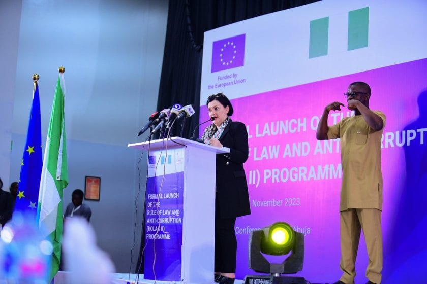  The European Union (EU) has promised to support Nigeria with €30 million for the next five years toward enhancing the fight against corruption.