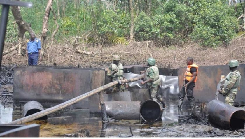 The joint military task force, “Operation Delta Safe” (OPDS) impounded a vessel, MV Mother Mary I on Sunday, laden with 300,000 litres of illegally refined diesel.