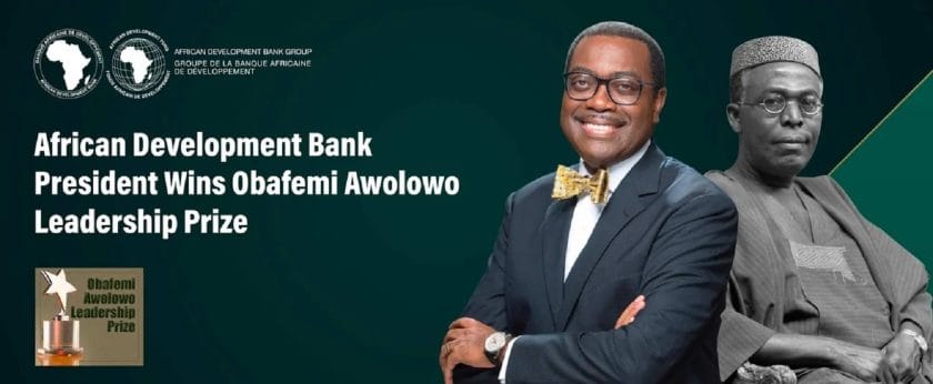 AfDB President Receives Obafemi Awolowo Leadership Prize