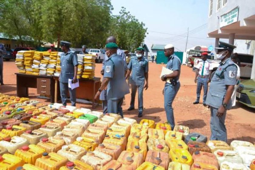 Customs Intercept 280,135 Litres of Petrol in 7 days Customs Intercept 280,135 Litres of Petrol in 7 days