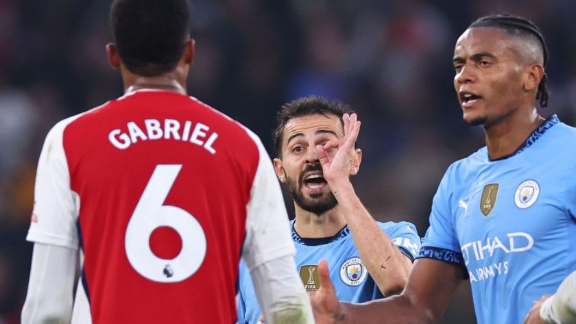 Manchester City Deny 10-man Arsenal in 2-2 Thriller