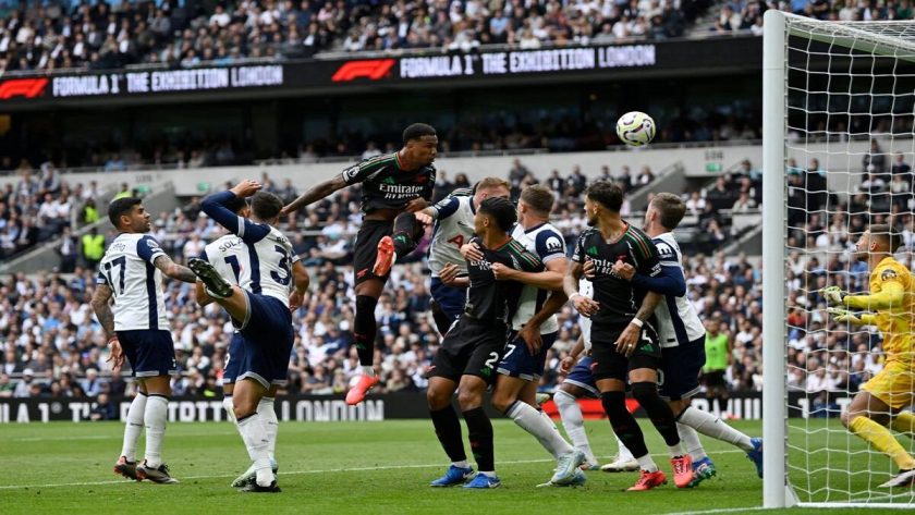 Premier League: Gabriel Magalhaes Scores As Gunners Beat Spurs In North London Derby