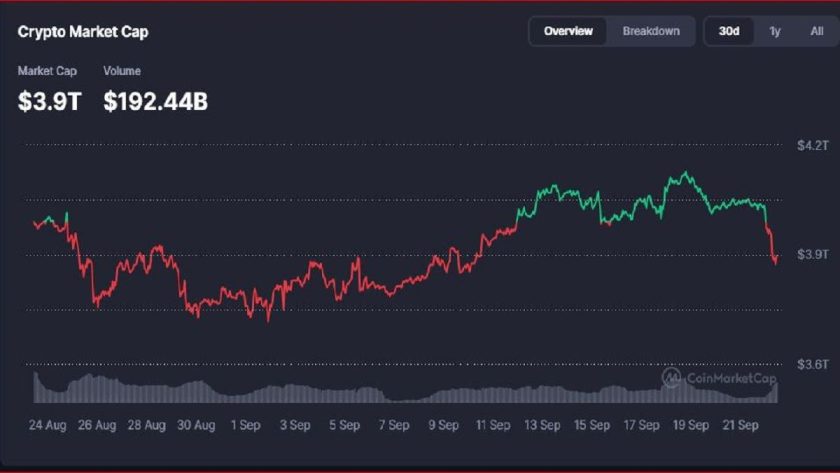 Top Cryptocurrencies Fall On Fed Rates Cut Portfolio Adjustments