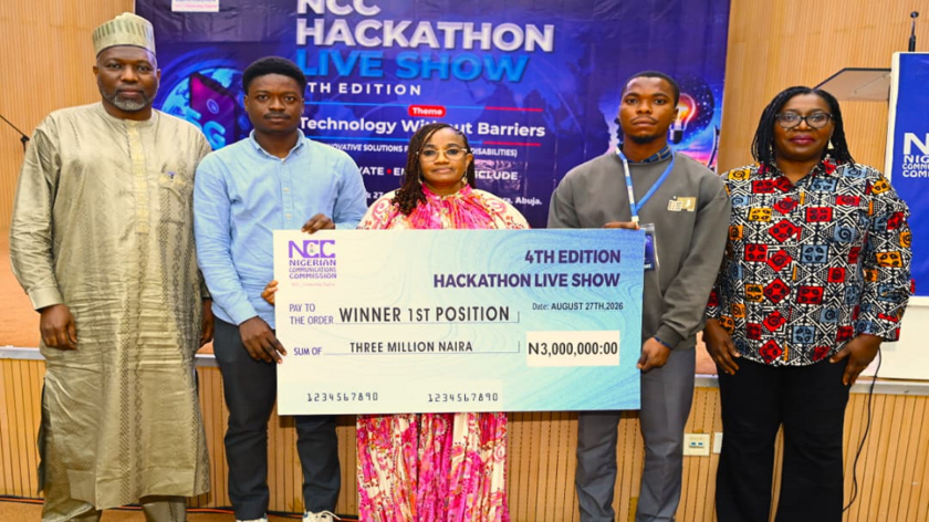 Young Innovators Shine at NCC Hackathon, Showcase Accessible Technology Solutions